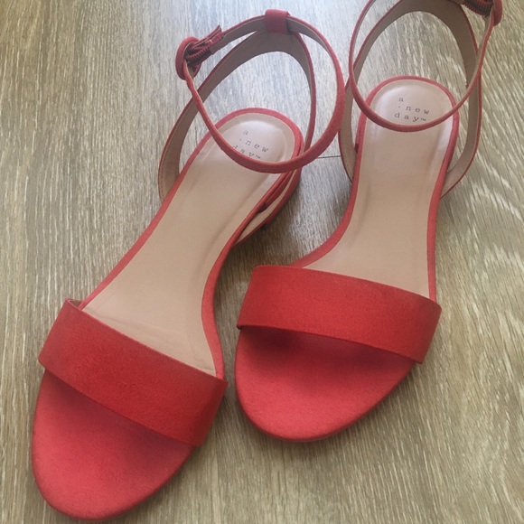 Shoes - Coral Ankle Strap Sandals
